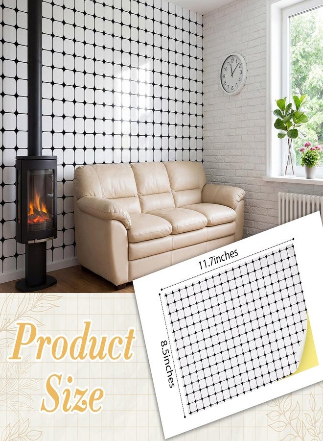 Flutesan 3 Pcs Miniature Dollhouse Wallpaper and Flooring Peel and Stick 1:12 Scale Self Adhesive Doll House Wallpaper DIY Mini Dollhouse Accessories 8.27 x 11.69 Inch (Checks) - Image 2